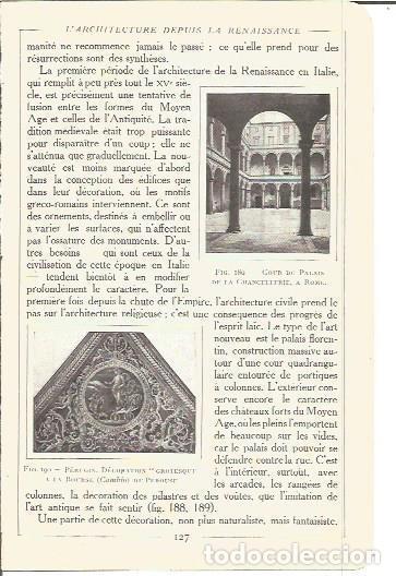 Postales: LAMINA V00161: Patio del Palacio de la Cancilleria, Roma - Salomon Reinach