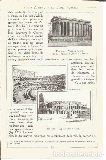 Cartoline: LAMINA V00142: Templo romano de Nimes y Coliseo de Roma - Salomon Reinach