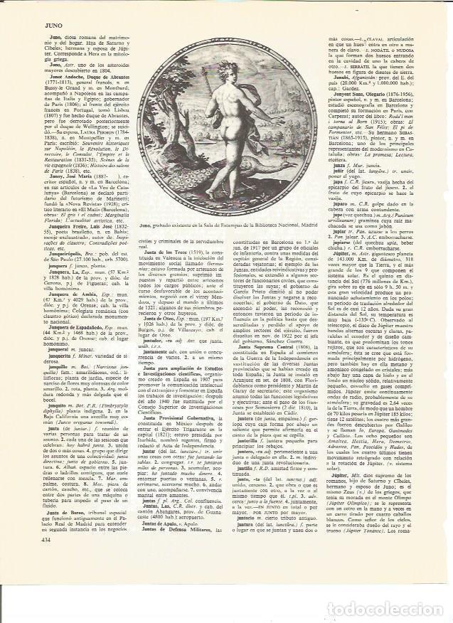 Postkarten: LAMINA V00585: Grabado de Juno - VVAA