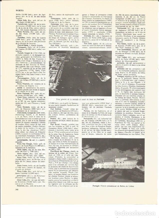 Postkarten: LAMINA V00756: Vistas del Canal de Suez y Palacio presidencial de Belem, Lisboa - VVAA