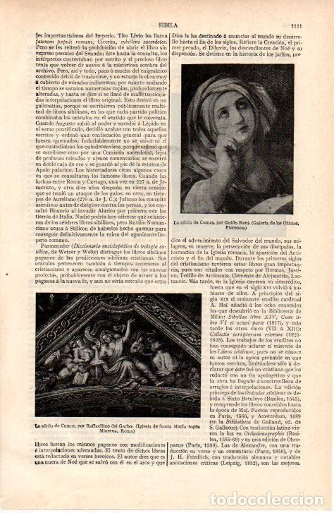 Postales: LAMINA ESPASA 38279: La sibila de Cumas,por Guido Reni - Varios