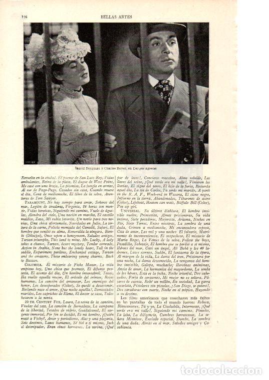 Postcards: LAMINA ESPASA 38410: Ingrid Bergman y Charles Boyer en Luz que agoniza - Varios