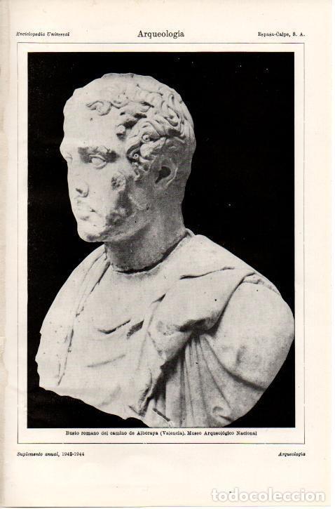 Cartes Postales: LAMINA ESPASA 38402: Busto romano de Alboraya, Valencia - Varios