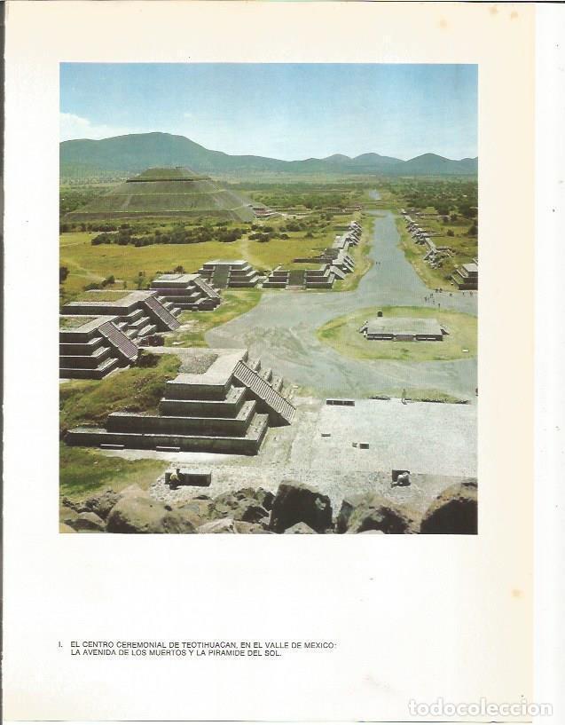 Postales: LAMINA 27336: Avenida de los Muertos y piramide del Sol en Teotihuacan, Mexico - Guy Annequin