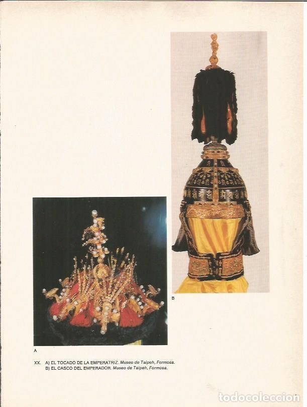 Postcards: LAMINA 27582: Tocado de la emperatriz y casco del emperador, China - Raymonde de Gans