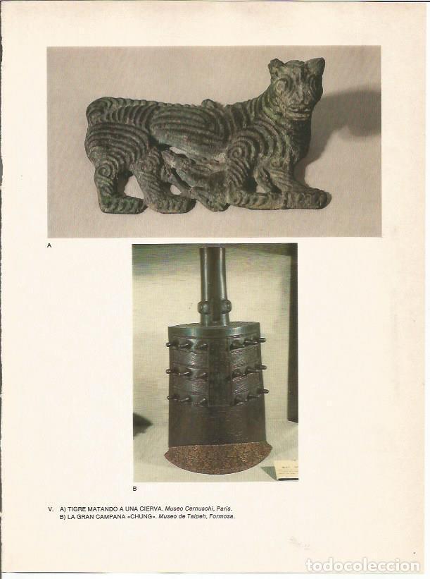 Postcards: LAMINA 27567: Tigre matando a una cierva y la campana Chung - Raymonde de Gans