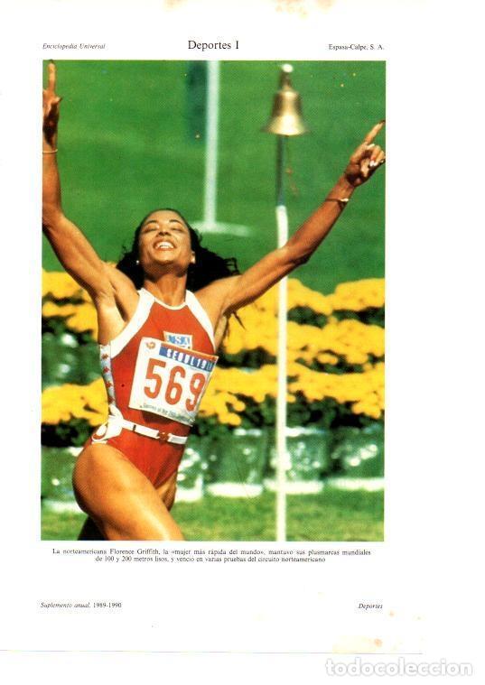 Cartes Postales: LAMINA ESPASA 38645: Florence Griffith - Varios