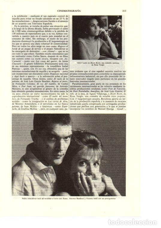 Postales: LAMINA ESPASA 38640: Antonio Banderas y Victoria Abril en Atame - Varios