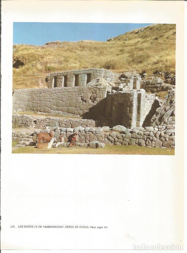 Postales: LAMINA 27388: Ba&ntilde;os de Tambomachay, Peru - Guy Annequin