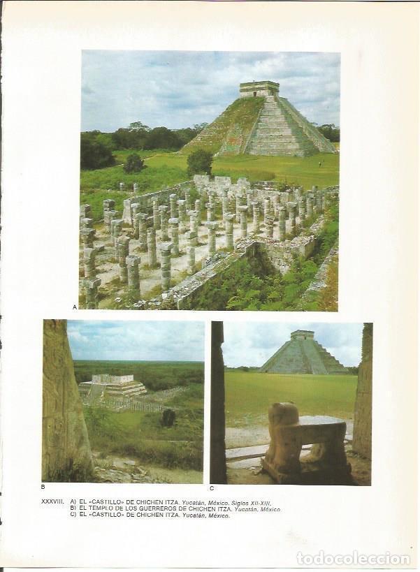 Cartes Postales: LAMINA 27373: Castillo y templo de los Guerreros de Chichen Itza, Mexico - Guy Annequin