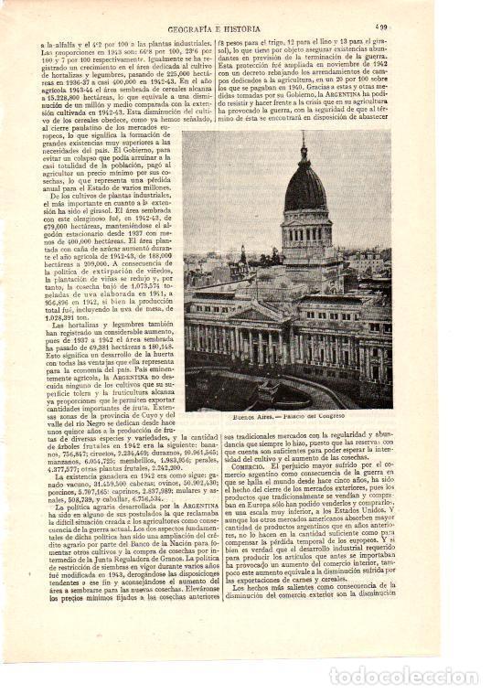 Postkarten: LAMINA ESPASA 38432: Palacio del Congreso en Buenos Aires, Argentina - Varios