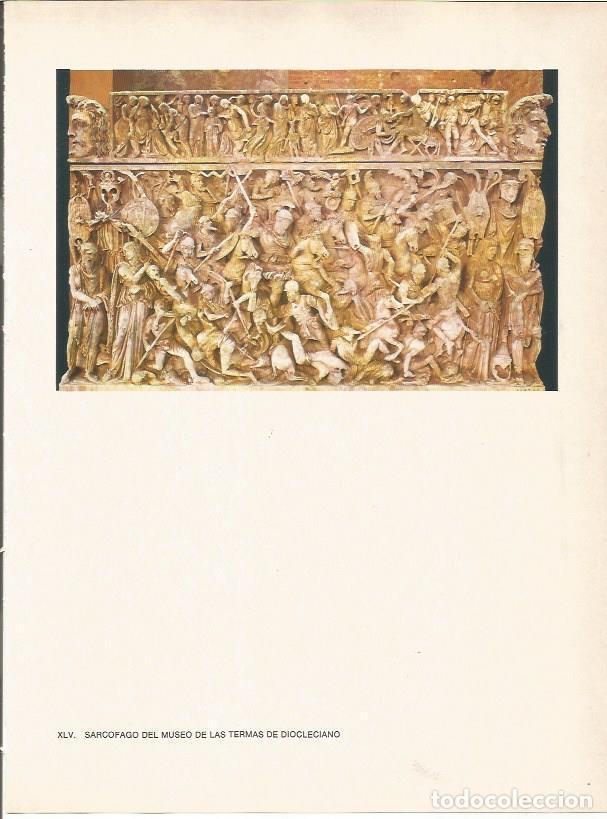 Postais: LAMINA 27494: Sarcofago del museo de las Termas de Diocleciano - Raymonde de Gans