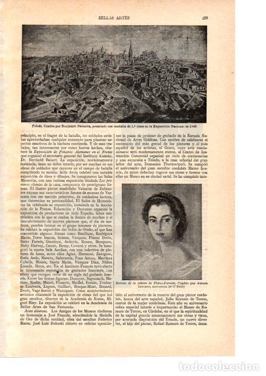 Postales: LAMINA ESPASA 38424: Toledo, por Benjamin Palencia - Varios