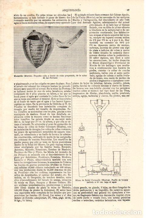 Postales: LAMINA ESPASA 38404: Minas de Sotiel y de Mazarron - Varios