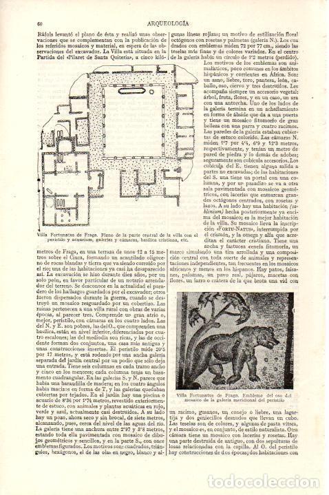 Postais: LAMINA ESPASA 38399: Villa Fortunatus de Fraga, Huesca - Varios