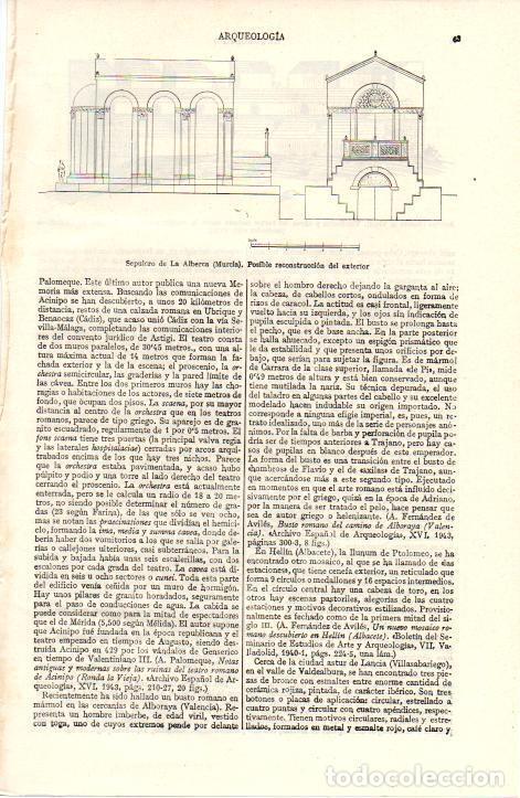 Postkarten: LAMINA ESPASA 38401: Reconstruccion de un sepulcro del yacimiento de La Alberca, Murcia - Varios