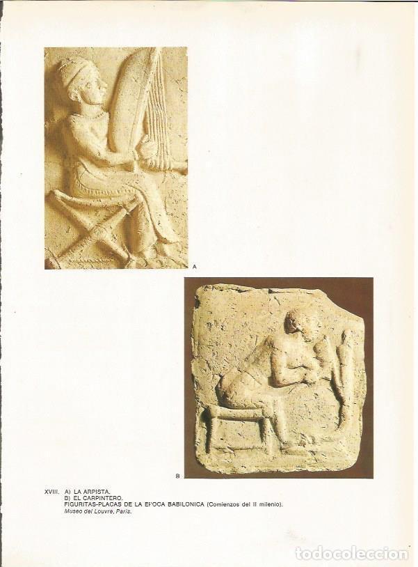 Cartes Postales: LAMINA 27637: La arpista y el carpintero, placas de terracota babilonicas, Irak - Guy Annequin
