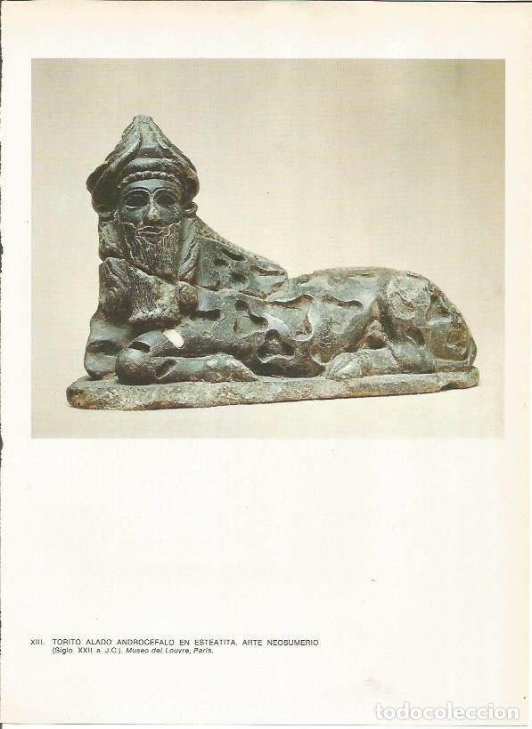 Postales: LAMINA 27632: Toro androcefalo neosumerio, Irak - Guy Annequin