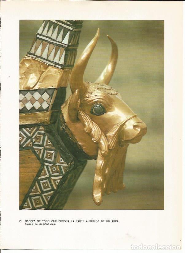 Postais: LAMINA 27625: Cabeza de toro de un arpa, Irak - Guy Annequin