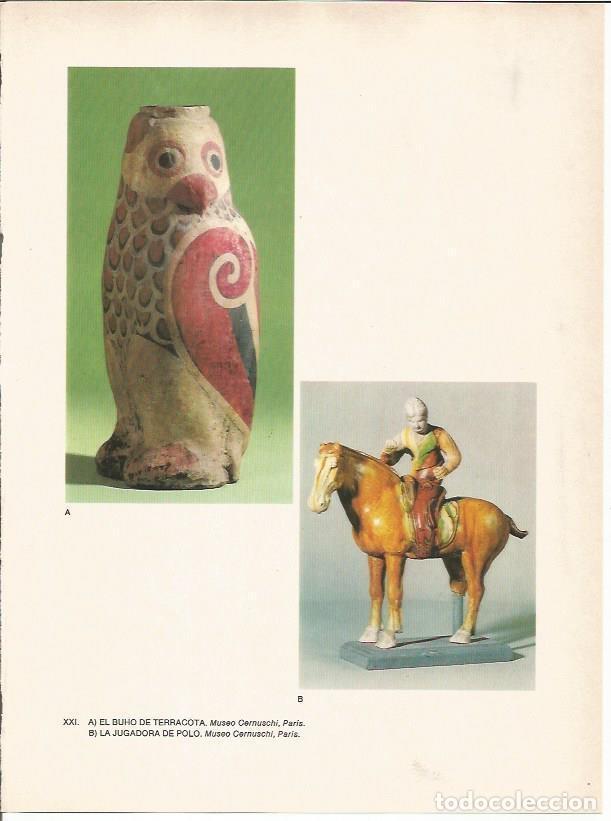 Postais: LAMINA 27583: Jugadora de polo y buho de terracota - Raymonde de Gans