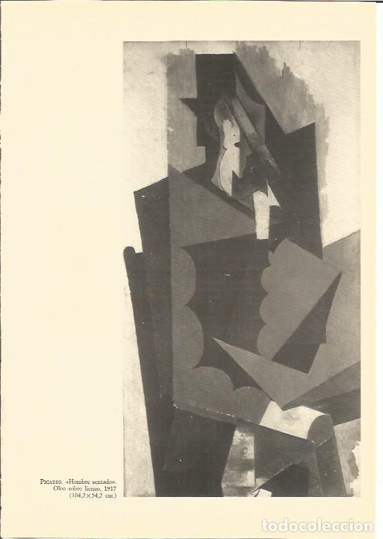 Postcards: LAMINA V01896: Hombre sentado por Picasso - VVAA