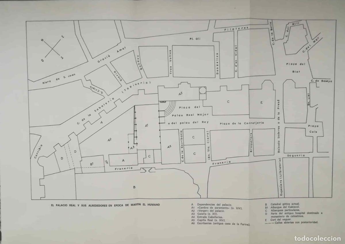 Cartoline: LAMINA V01884: Mapa del Palacio real en epoca de Martin el Humano - VVAA