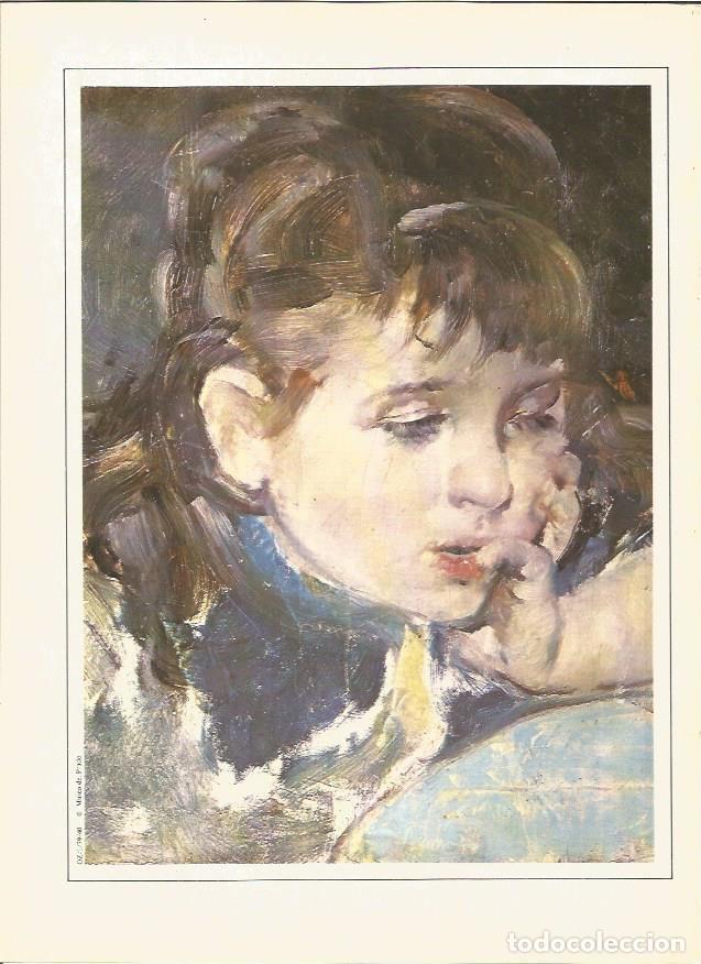 Cartoline: LAMINA V01353: Retrato de ni&ntilde;a por I. Pinazo Camarlench - VVAA