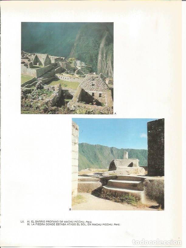 Postcards: LAMINA 27390: Barrio profano y piedra del Sol del Machu Picchu, Peru - Guy Annequin