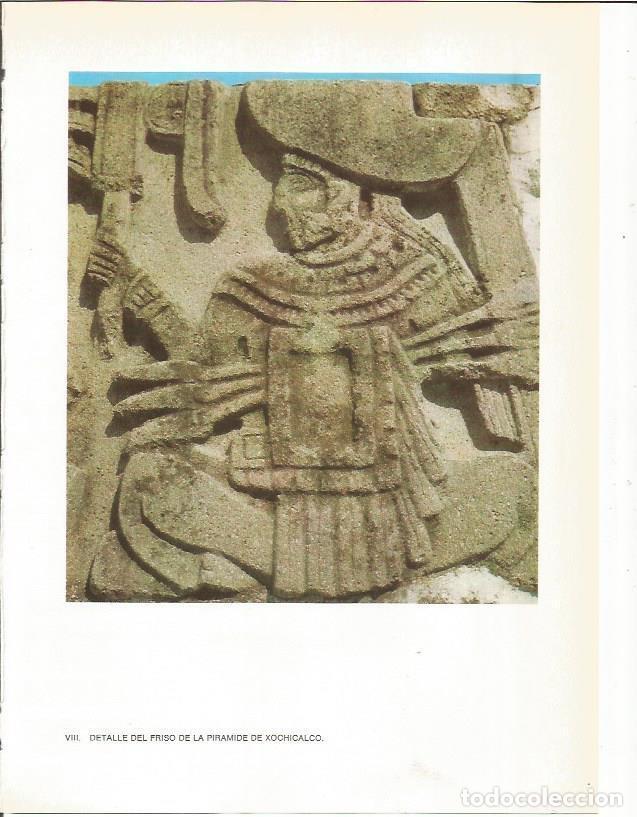 Cartes Postales: LAMINA 27343: Detalle del friso de la Piramide de Xochicalco de Morelos, Mexico - Guy Annequin