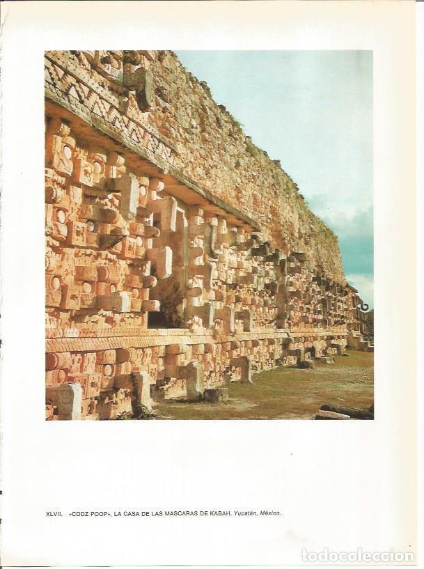 Postkarten: LAMINA 27382: Codz Poop o Casa de las Mascaras de Kabah, Mexico - Guy Annequin