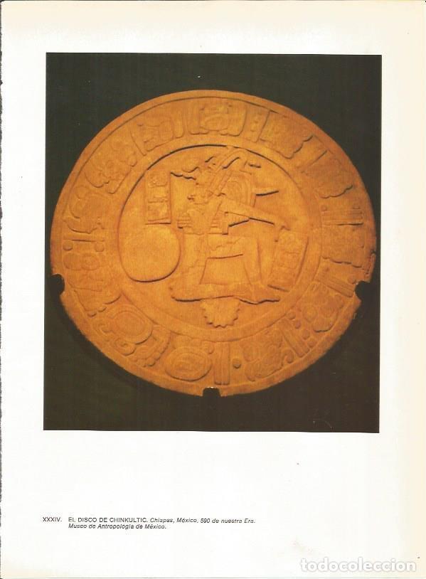 Postales: LAMINA 27369: Disco de Chinkultic, Mexico - Guy Annequin
