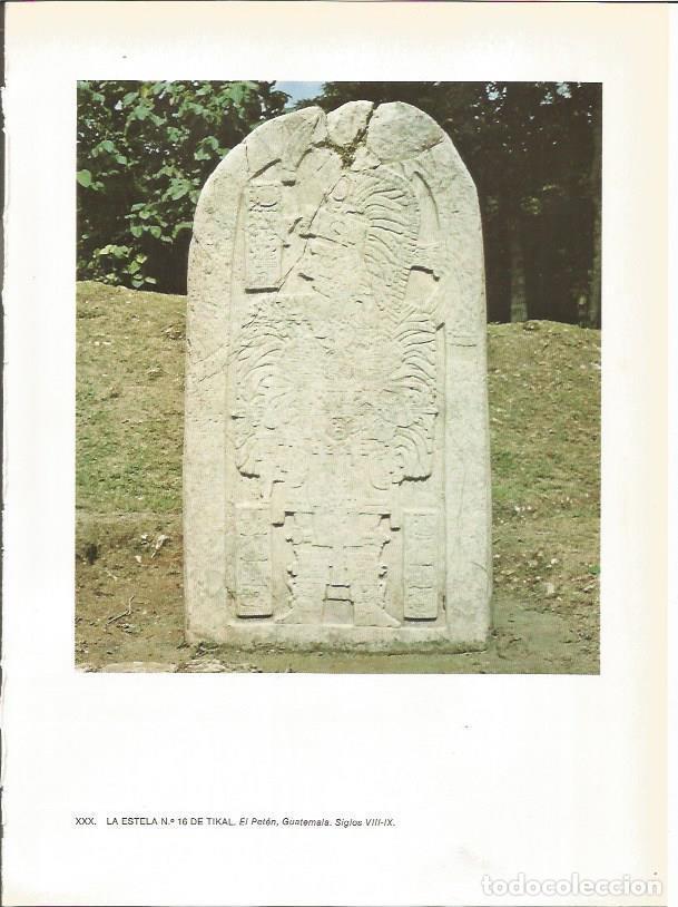 Postais: LAMINA 27365: Estela numero 16 de Tikal, Guatemala - Guy Annequin