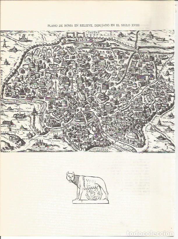 Postais: LAMINA 27448: Plano de Roma del siglo XVIII - Raymonde de Gans