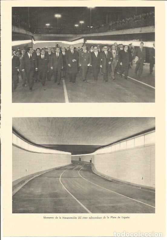 Cartes Postales: LAMINA V01965: Inaguracion del paso subterraneo de Plaza Espa&ntilde;a en Barcelona - VVAA