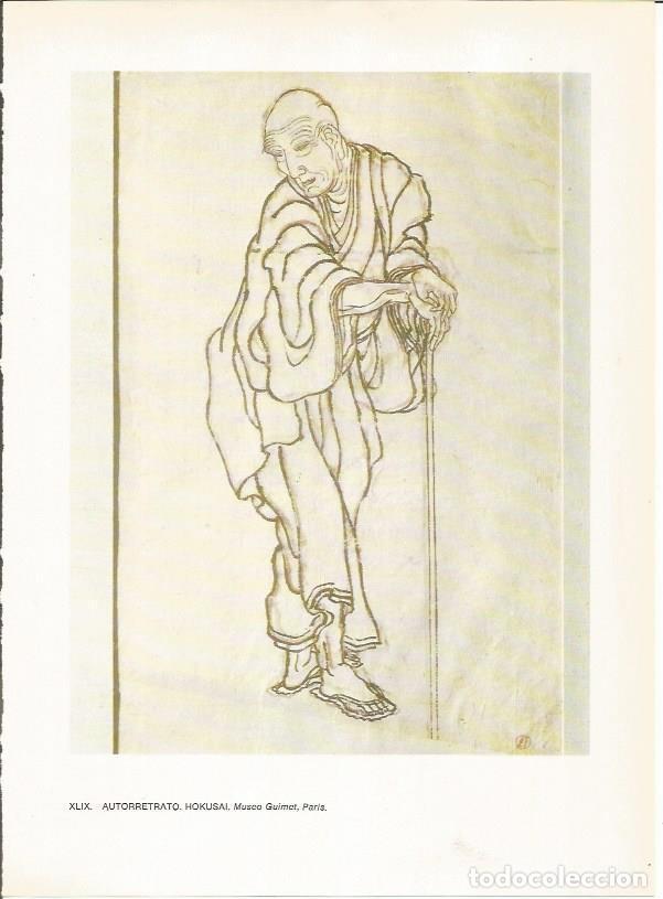 Postais: LAMINA 27555: Autorretrato de Hokusai - Raymonde de Gans