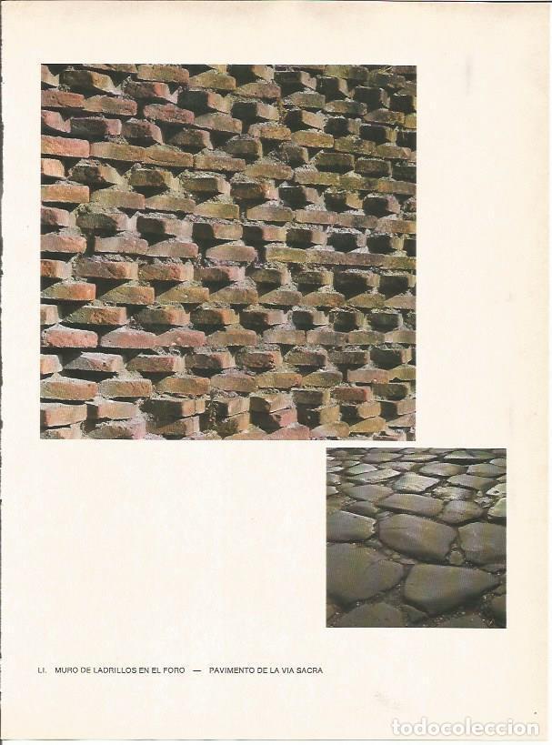 Postkarten: LAMINA 27500: Muro de ladrillos del foro y pavimento de la Via Sacra, Roma - Raymonde de Gans