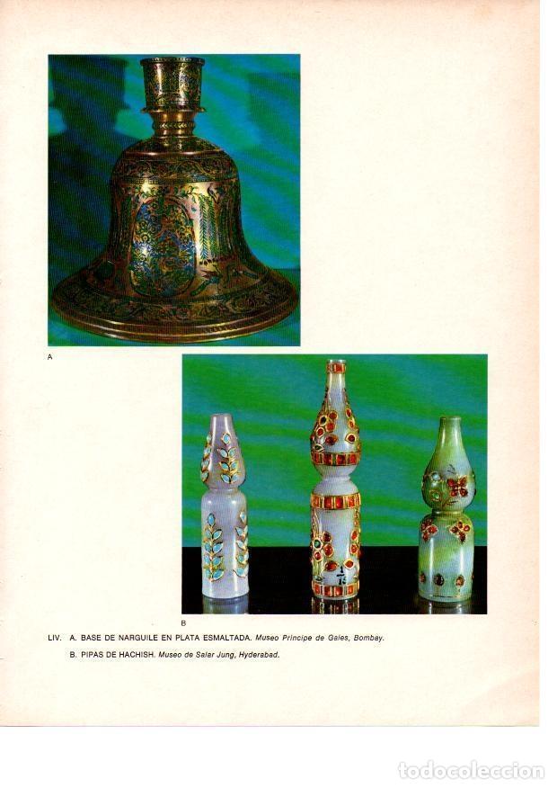 Postkarten: LAMINA 28068: Base de narguile y pipas de hachis, India - Raymonde de Gans