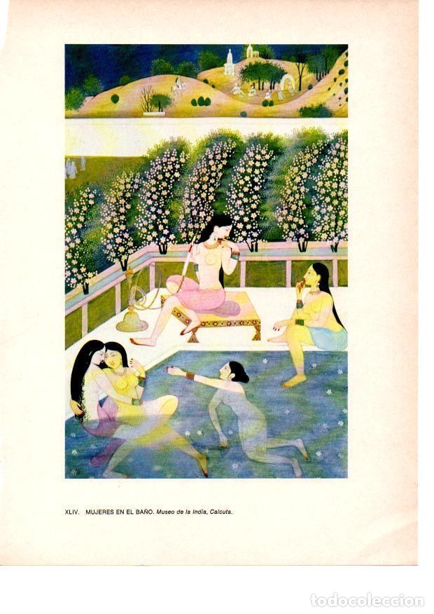 Postcards: LAMINA 28058: Mujeres en el ba&ntilde;o, India - Raymonde de Gans