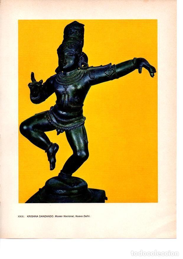 Postais: LAMINA 28045: Krishna danzando - Raymonde de Gans