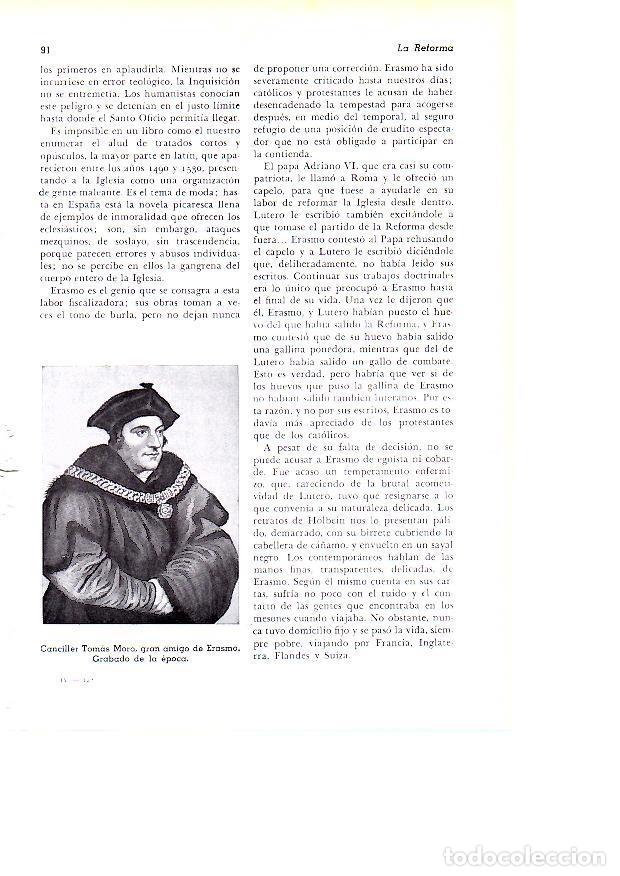 Postales: LAMINA 28096: Canciller Tomas Moro - Josep Pijoan