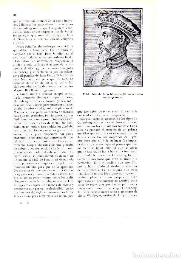 Postais: LAMINA 28093: Pablo, hijo de Aldo Manuzio - Josep Pijoan