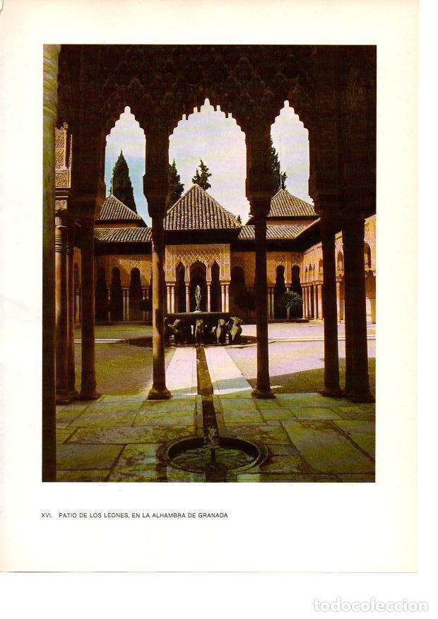 Postcards: LAMINA 27857: Patio de los Leones de la Alhambra de Granada - Raymonde de Gans