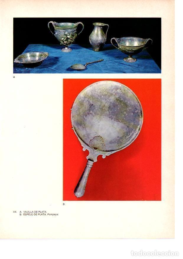 Cartes Postales: LAMINA 27809: Pompeya. Vajilla y espejo de plata - Raymonde de Gans