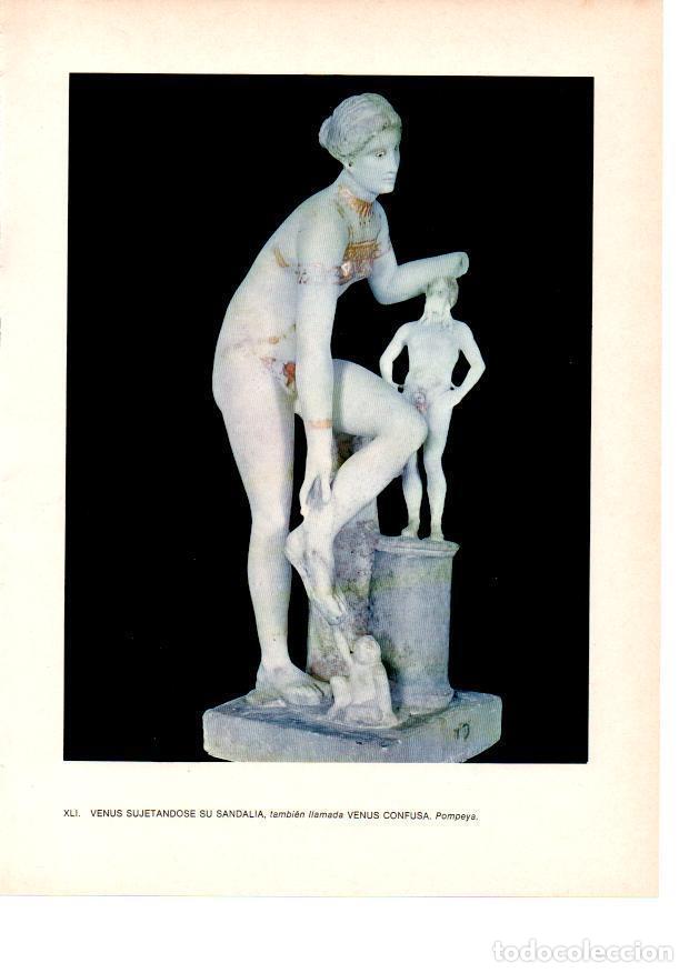 Postales: LAMINA 27830: Venus sujetandose una sandalia, Pompeya - Raymonde de Gans