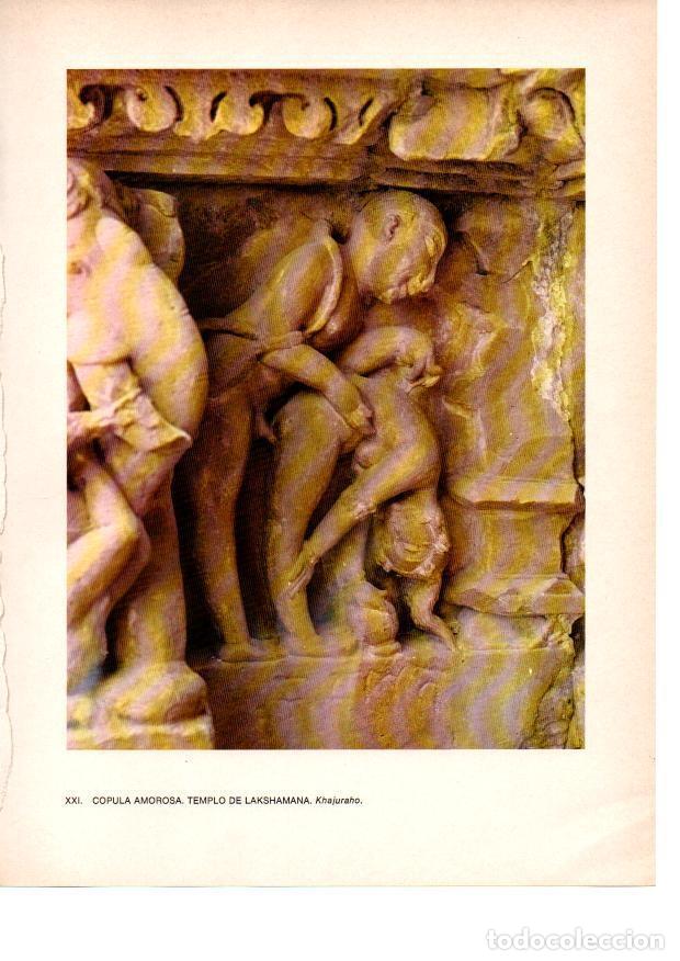 Cartes Postales: LAMINA 28035: Copula amorosa, Templo de Lakshamana, Khajuraho - Raymonde de Gans