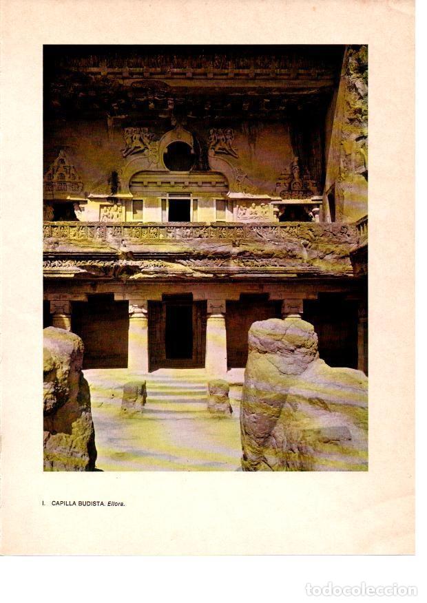 Postales: LAMINA 28015: Capilla budista de Ellora - Raymonde de Gans