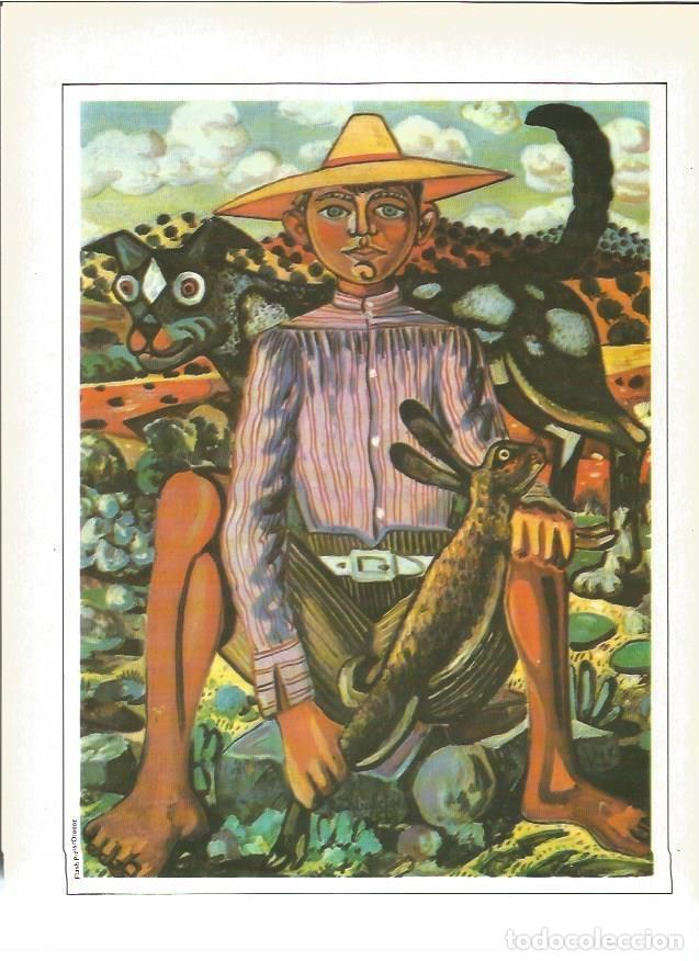 Postales: LAMINA V01345: Ni&ntilde;o con liebre y perro por Rafael Zabaleta - VVAA