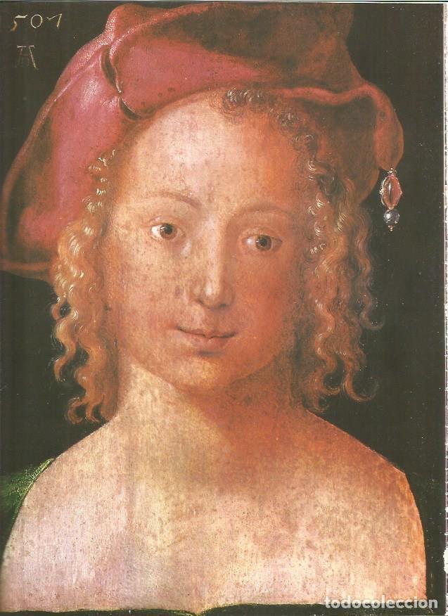 Postales: LAMINA V01272: Retrato de una alemana en Venecia por Alberto Durero - VVAA