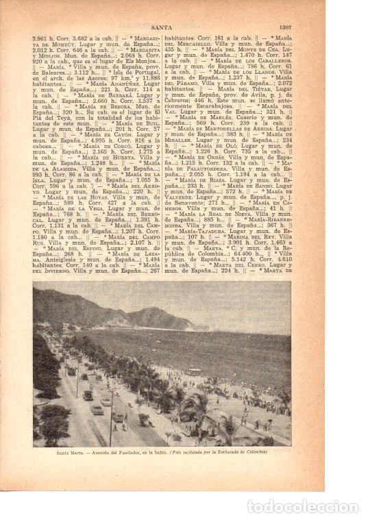 Cartoline: LAMINA 38840: Avenida del Fundador en Santa Marta, Colombia - VVAA