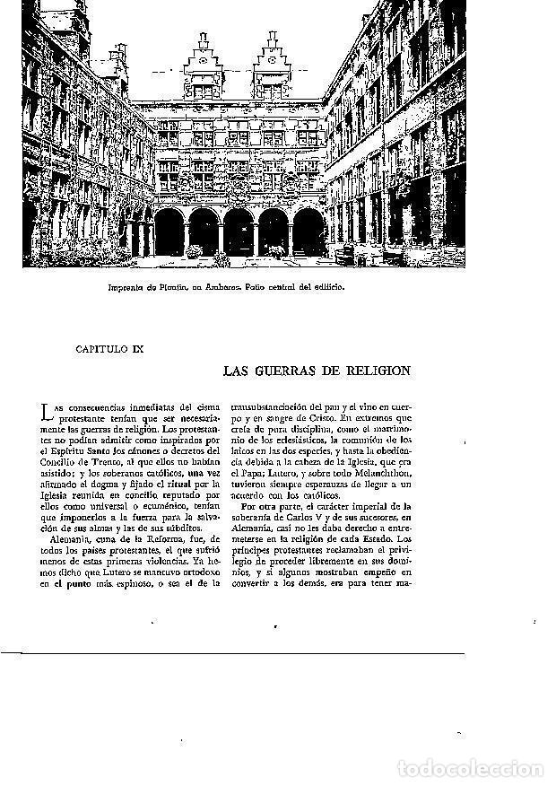 Postkarten: LAMINA 28107: Imprenta de Plantin en Amberes. Patio central - Josep Pijoan